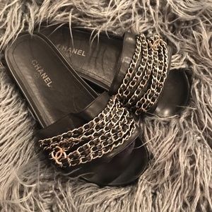Chanel Tropiconic Slides Size 6